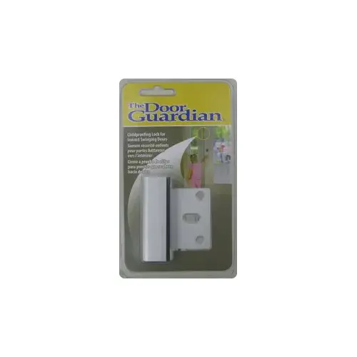 Door Guardian Security Latch Satin Chrome
