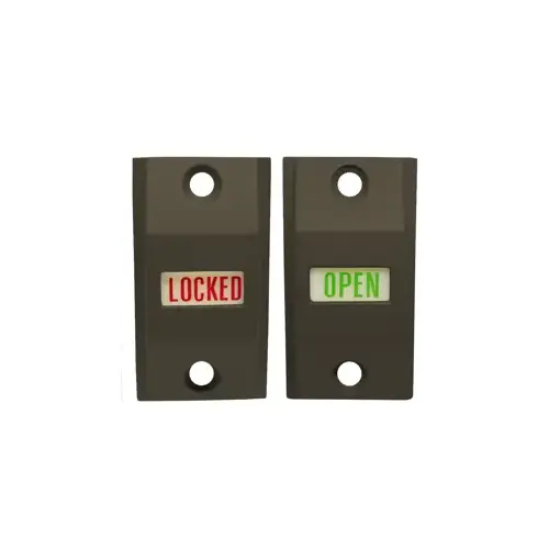 Exit Indicator, Standard 1-3/4" Door, Dark Bronze Ritecoat Paint Exit Indicator, Standard 1-3/4" Door, Dark Bronze Ritecoat Paint