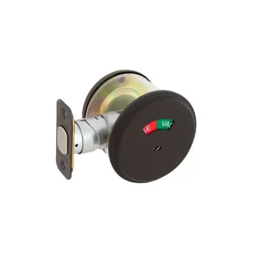 Grade 2 Occupancy Indicator Deadbolt with 12287 Latch and 10094 Strike Oil Rubbed Bronze Finish Grade 2 Occupancy Indicator Deadbolt with 12287 Latch and 10094 Strike Oil Rubbed Bronze Finish