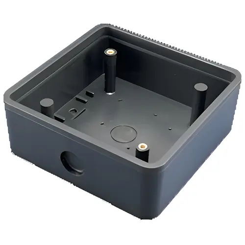 4.75" Square Push Plate Surface Mount Black 4.75" Square Push Plate Surface Mount Black