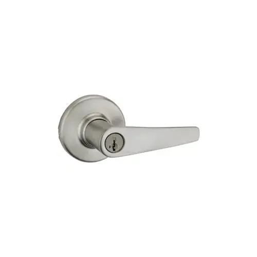Delta Keyed Entry Lever Satin Nickel Delta Keyed Entry Lever Satin Nickel