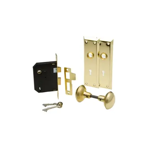 Mortise Lockset Satin Brass (606)