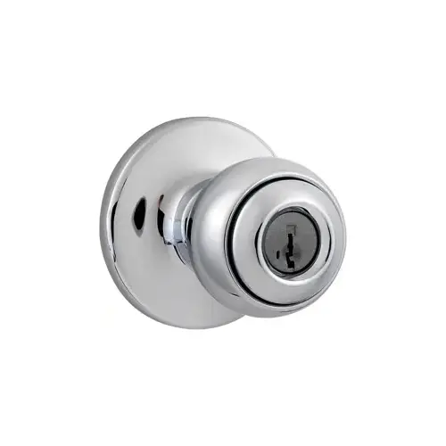 Polo Entry Knob, KW1 SmartKey, 6-Way Adjustable Latch 2-3/8"-2-3/4" Backset, Grade 3, Polished Chrome US26/625 Polo Entry Knob, KW1 SmartKey, 6-Way Adjustable Latch 2-3/8"-2-3/4" Backset, Grade 3, Polished Chrome US26/625