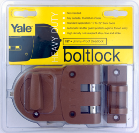 Yale Commercial V197 Jimmy Proof Deadlock Satin Bronze