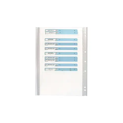 Extra Code Card Storage Panel White Extra Code Card Storage Panel White
