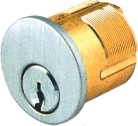 Sargent 42-7-LA-112-32D Mortise Cylinder 1-1/4" 7-Pin, 112 Standard Cam, LA Keyway, 1-Bitted, 2 Nickel Silver Keys, 630/US32D Stainless Steel