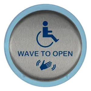 BEA 10MS21HR1 - Activation Plate, Stainless Steel Finish, 6 Inches, Round Shaped