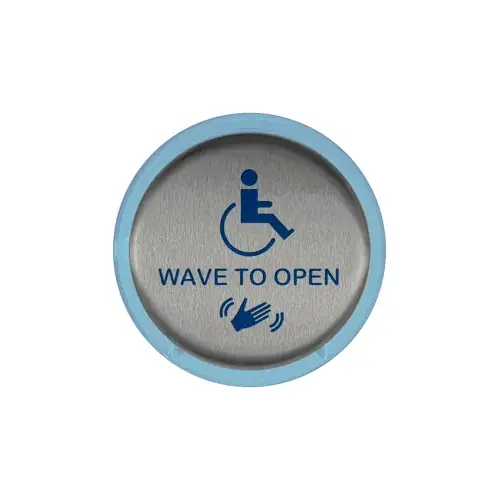 - Activation Plate, Stainless Steel Finish, 6 Inches, Round Shaped