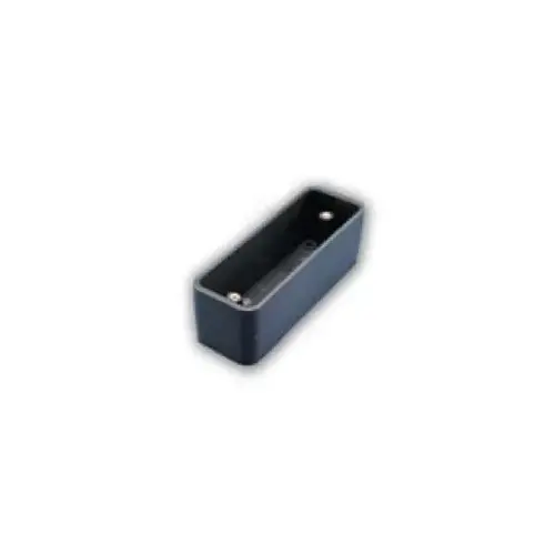 1-1/2 in. x 4-3/4 in. Plastic Black Lexan 1-Gang Mounting Box