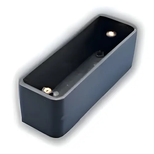 1-1/2 in. x 4-3/4 in. Plastic Black Lexan 1-Gang Mounting Box 1-1/2 in. x 4-3/4 in. Plastic Black Lexan 1-Gang Mounting Box