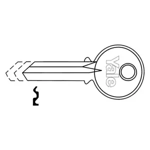 Yale Security Inc RN8-XCP10 5-Pin, Key Blanks, PARA Keyway - pack of 10