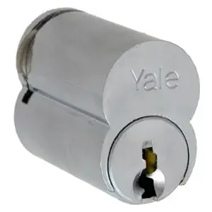 Yale Security Inc 1210 GB 626 0BIT LFIC Core GB Keyway, 6-Pin 0-Bitted, 2 Keys, Satin Chrome 626/US26D