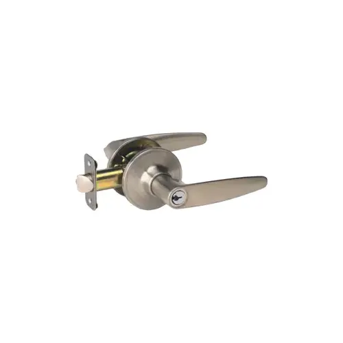 J54 Dover Keyed Entry Lever Lock, Satin Stainless Steel J54 Dover Keyed Entry Lever Lock, Satin Stainless Steel