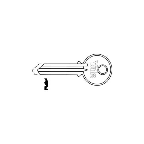 6 Pin Key Blank with Single Section SB Keyway