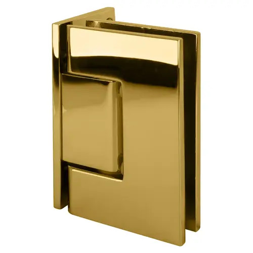 Polished Brass Geneva 044 Series Wall Mount Offset Back Plate Hinge