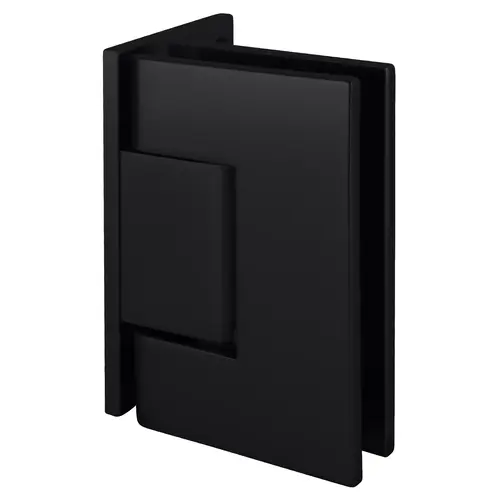 Matte Black Geneva Series Wall Mount Offset Back Plate Hinge