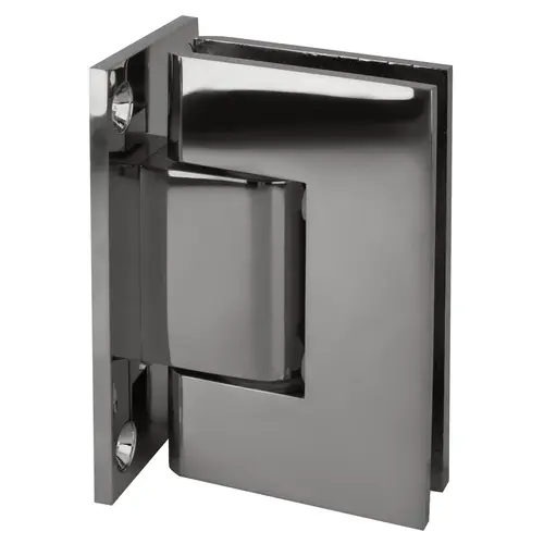 Polished Chrome Geneva 337 Series Adjustable Wall Mount Full Back Plate Hinge Polished Chrome Geneva 337 Series Adjustable Wall Mount Full Back Plate Hinge