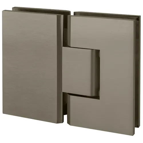 Brushed Nickel Vienna 180 Series Glass-to-Glass Hinge