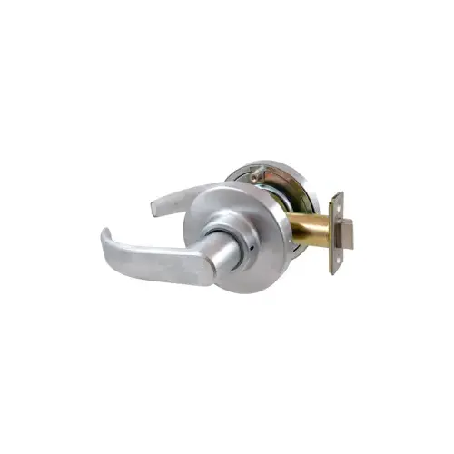Passage Lever Lockset, Curved Lever, 2-3/4" Backset, ANSI Strike, Grade 1, 626/US26D Satin Chrome Passage Lever Lockset, Curved Lever, 2-3/4" Backset, ANSI Strike, Grade 1, 626/US26D Satin Chrome