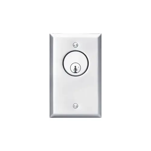 SDC KEY SWITCH 1 GANG AA SPDT 6 AMP 630 Satin Stainless Steel SDC KEY SWITCH 1 GANG AA SPDT 6 AMP 630 Satin Stainless Steel