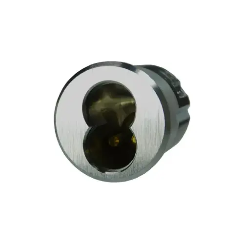 7 Pin Standard Mortise Cylinder Standard Cam with Ring Satin Chrome Finish 7 Pin Standard Mortise Cylinder Standard Cam with Ring Satin Chrome Finish