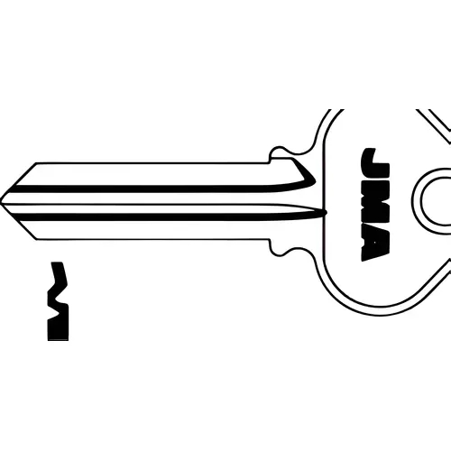 Russwin Key Blank RU46 A1011D1 D1-6-10 Brass Russwin Key Blank RU46 A1011D1 D1-6-10 Brass