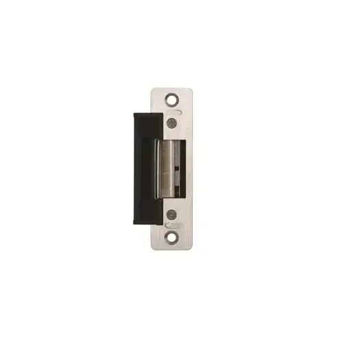 Electric Strike, 24VAC/DC, FSE Fail-Secure, 1-1/4" x 4-7/8" Radius Corner, for Up to 3/4" Latch Throw, 630/US32D Brushed Stainless Steel