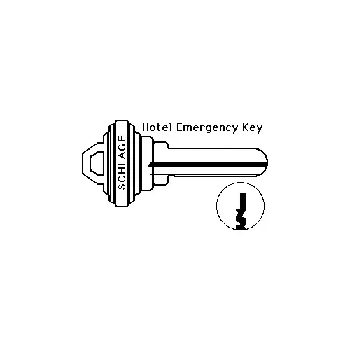 Emergency Key Blank F Keyway - pack of 10 Emergency Key Blank F Keyway - pack of 10