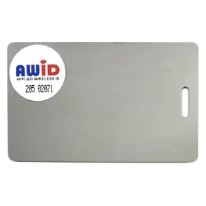 AWID PW-AWID-0-0 Prox Wafer Disc, 's most Universal Tag, 1" Diameter Disc, Semi-Permanent Adhesive Backing, Eliminates the Expense and Hassles of Re-Badging your Employees, Can be Inserted onto Key Fobs and Remotes