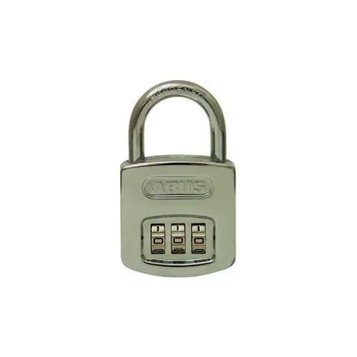 1-21/32 in. Corrosion Resistant Combination Padlock, 3 Digit Resettable Code, 15/64 In. Diameter x 57/64 In. Shackle Clearance 1-21/32 in. Corrosion Resistant Combination Padlock, 3 Digit Resettable Code, 15/64 In. Diameter x 57/64 In. Shackle Clearance