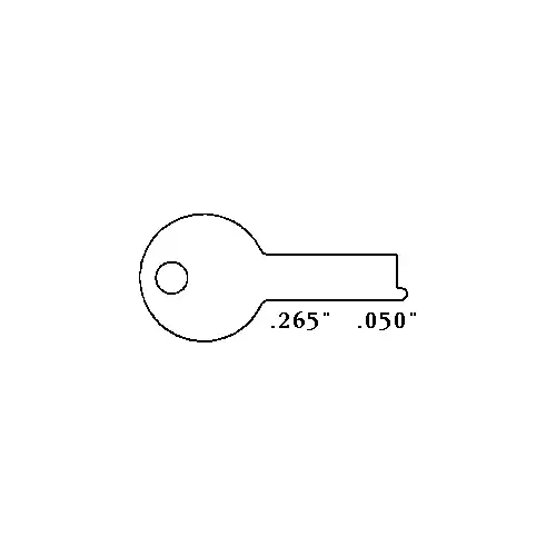 KEY BLANK ST KEY BLANK STEEL - pack of 10 KEY BLANK ST KEY BLANK STEEL - pack of 10