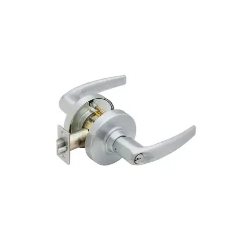 KIT - Grade 1 Entrance Athens Lever, Key in Lever, 6-Pin S145 Keyway (0-Bitted Brushed Chrome Cylinder), 2-3/4" Backset, UL, ANSI Strike, Satin Chrome 626, US26D KIT - Grade 1 Entrance Athens Lever, Key in Lever, 6-Pin S145 Keyway (0-Bitted Brushed Chrome Cylinder), 2-3/4" Backset, UL, ANSI Strike, Satin Chrome 626, US26D