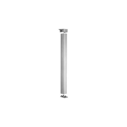 Fire Rated Removable Mullion 2" x 3" x 8ft, 689/US28 Powder Coated Aluminum