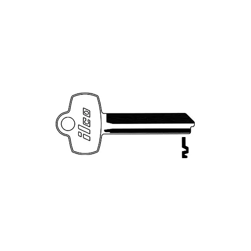 Arrow 1D Blank Key Silver - pack of 10