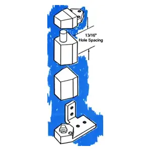 International Door Closers OP-3001DU LH Flush Pivot Set Flush Or Recessed Dark Bronze