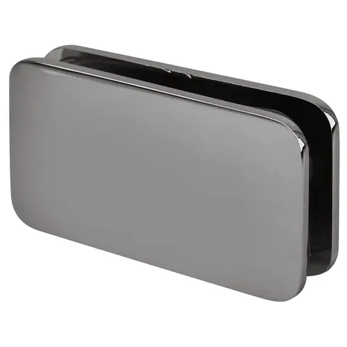 Polished Chrome 180 Degree Traditional Style Glass-to-Glass Clamp