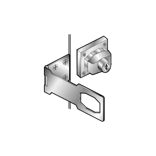 KD 4 1/2" HASP Chrome Plated