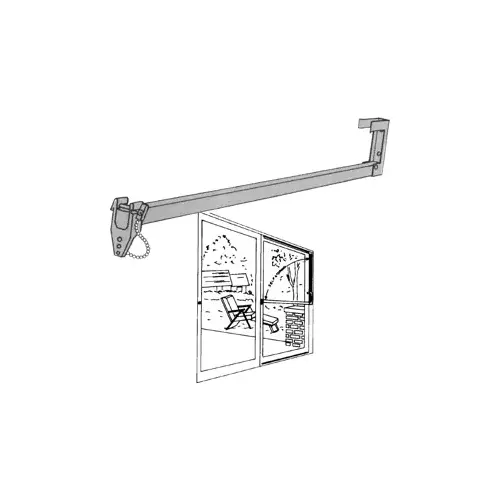 48" Tube Security Bar Assembly, White 48" Tube Security Bar Assembly, White