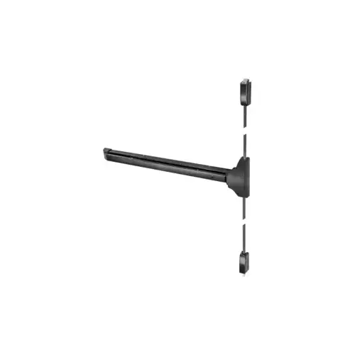 Fire Rated SVR Surface Vertical Rod Exit Device, Less Trim, No Dogging, 48" x 84", Grade 1, Powder Coated Aluminum 689/US28