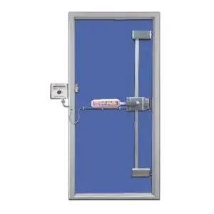 Securitech TEL-210 Deadbolt Exit Lock, 4 Point (3 Moving, Fixed Hinge-Side Bolt), Depressing the Paddle Retracts All Deadbolts, Pulling the Paddle Locks the Deadbolts, Single Door Self Locking with Battery Alarm