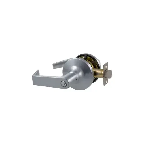 Entry Augusta Lever Lock, 6 Pin PARA Keyway, ANSI Strike, 2-3/4" Backset, Grade 1, Satin Chrome 626/US26D Entry Augusta Lever Lock, 6 Pin PARA Keyway, ANSI Strike, 2-3/4" Backset, Grade 1, Satin Chrome 626/US26D