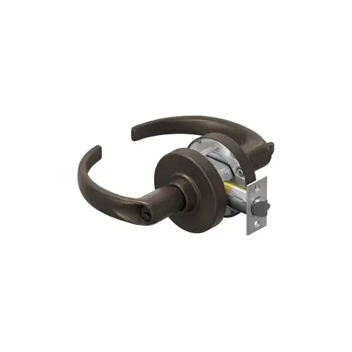 KIT - Grade 2, Entry Sparta Lever, Key in Lever, C Keyway (Brushed Brass Cylinder 606), 2-3/8" Backset, ANSI Strike, Oil Rubbed Bronze 613, US10B KIT - Grade 2, Entry Sparta Lever, Key in Lever, C Keyway (Brushed Brass Cylinder 606), 2-3/8" Backset, ANSI Strike, Oil Rubbed Bronze 613, US10B