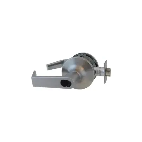 Electrified Augusta Lever Lock, Fail Secure, Request to Exit, 6 Pin LFIC-Yale Large Format IC Prep, Less Core, ANSI Strike, 2-3/4" Backset, Grade 1, Satin Chrome 626/US26D
