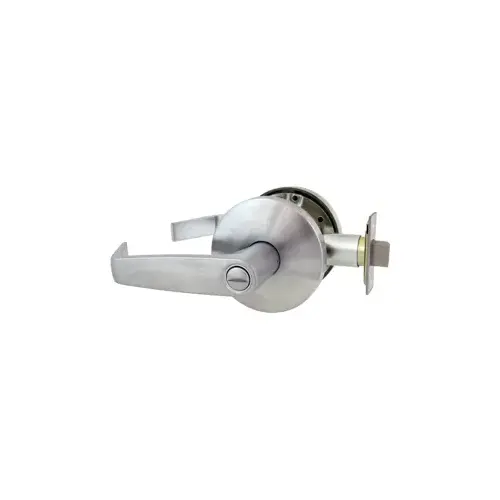 Privacy Dane Lever, Non-Keyed, Medium Duty, Cylindrical Lock, Springlatch, ANSI Strike, 2-3/8" Backset, Grade 2, UL, 626/US26D Satin Chrome Privacy Dane Lever, Non-Keyed, Medium Duty, Cylindrical Lock, Springlatch, ANSI Strike, 2-3/8" Backset, Grade 2, UL, 626/US26D Satin Chrome