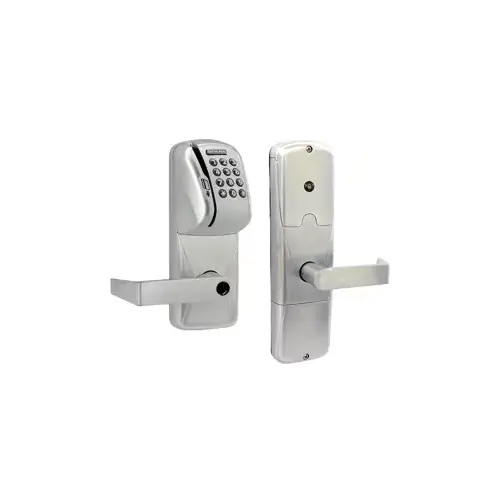 KIT - Mag-Stripe (Swipe Card) and Keypad Stand Alone Apartment Mortise Lock, Rhodes Lever, Key in Lever, 6-Pin C Keyway (0-Bitted Brushed Chrome Cylinder 626), Satin Chrome 626 KIT - Mag-Stripe (Swipe Card) and Keypad Stand Alone Apartment Mortise Lock, Rhodes Lever, Key in Lever, 6-Pin C Keyway (0-Bitted Brushed Chrome Cylinder 626), Satin Chrome 626