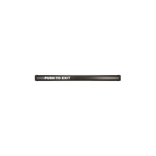 Weather Resistant Electromechanical Exit Bar, 12/24VDC, 42", 16ft 22 AWG 6 Conductor Cable, 315/711 Black Anodized