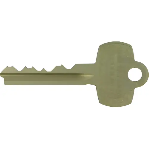 Sfic 7-Pin Green Control Construction Key, 2.25" Length, 1" Width, 0.09" Height, For Small Format Interchangeable Core Systems