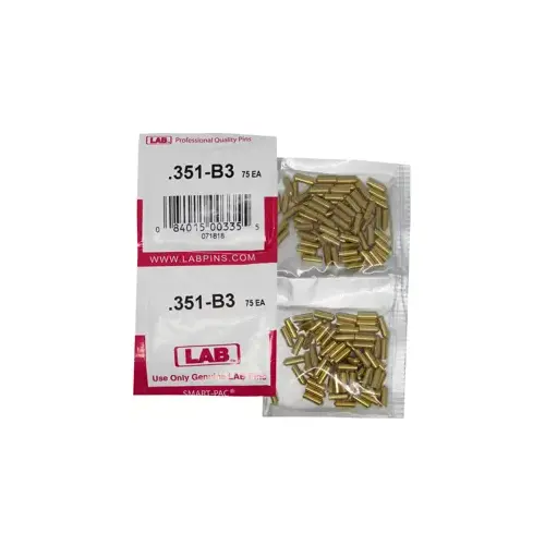 Lab Corbin Pin Chart LAB SECURITY 351B .351 Bottom Pin, Color-Coded, Brass Alloy, .115 ...