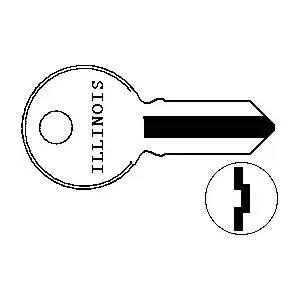 Illinois Lock Company 115P Illinois Key 1041HM IL2