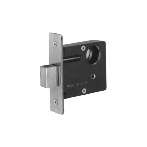 Deadlock Mortise Body Only, 2-1/2" Backset, Front 1-1/16" x 4-5/8", Satin Chrome US26D/626